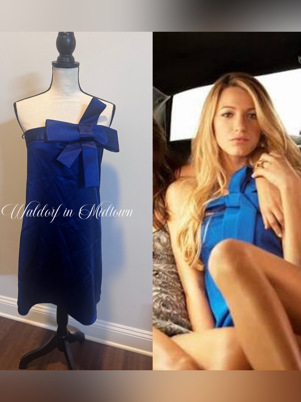 ASO SERENA VAN DER WOODSEN BLUE DRESS - US 10